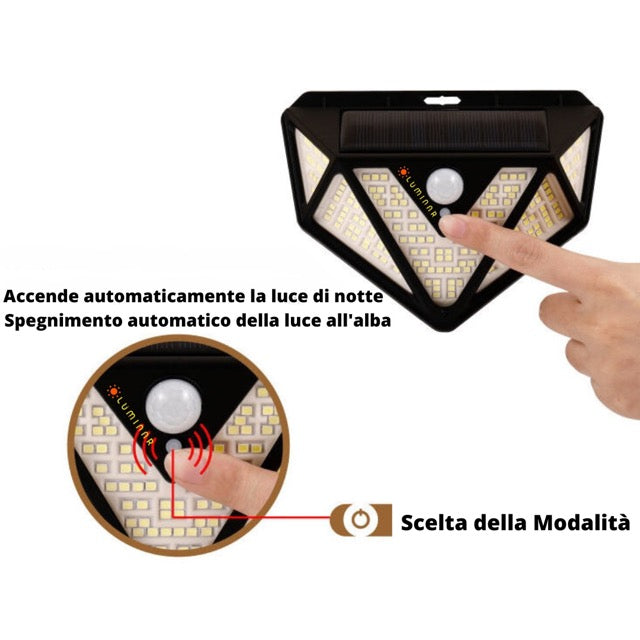 Lampada solare esterno Luminar Bundle 4 pezzi